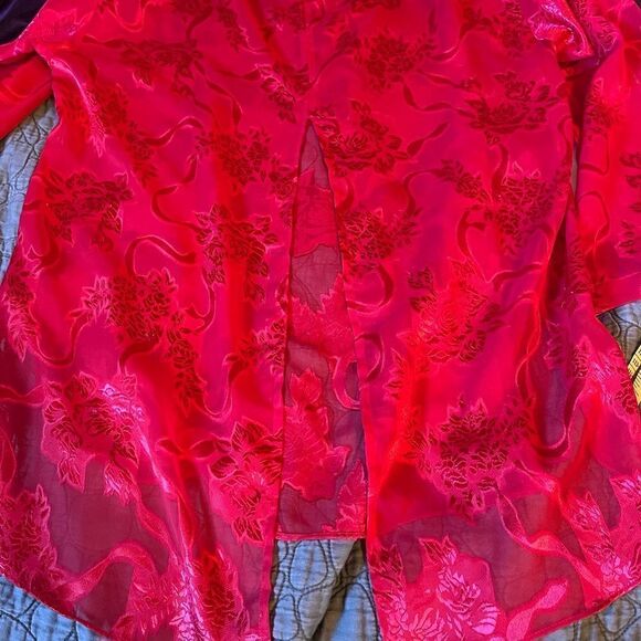 Vintage Victoria’s Secret red sleep top sz S - Picture 6 of 8